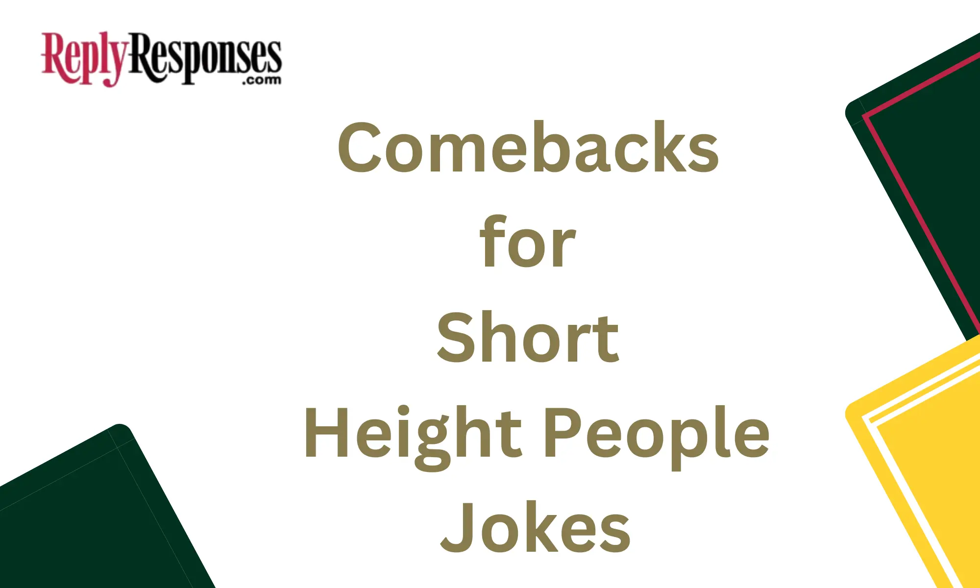 Comebacks for Short Height People Jokes