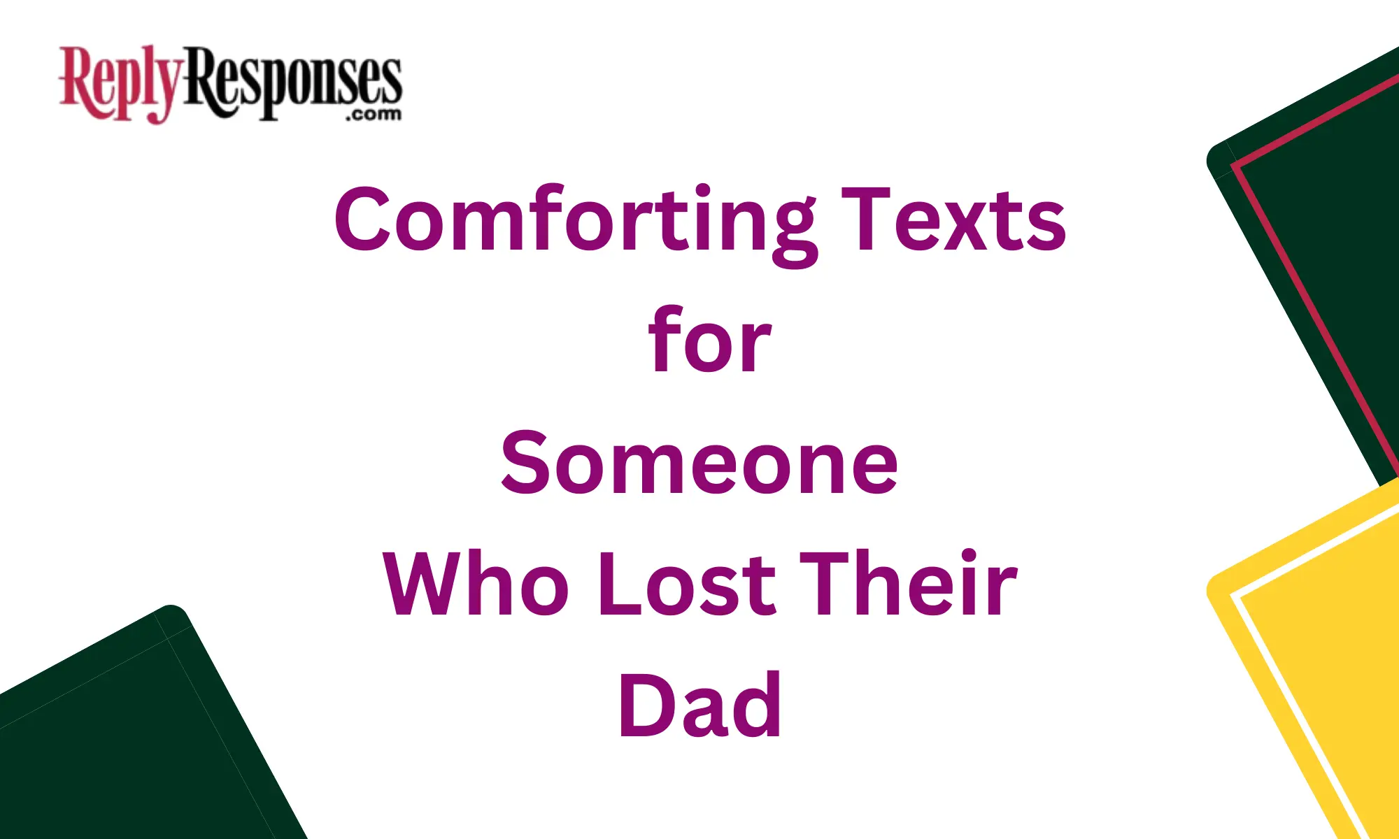 Comforting Texts for Someone Who Lost Their Dad
