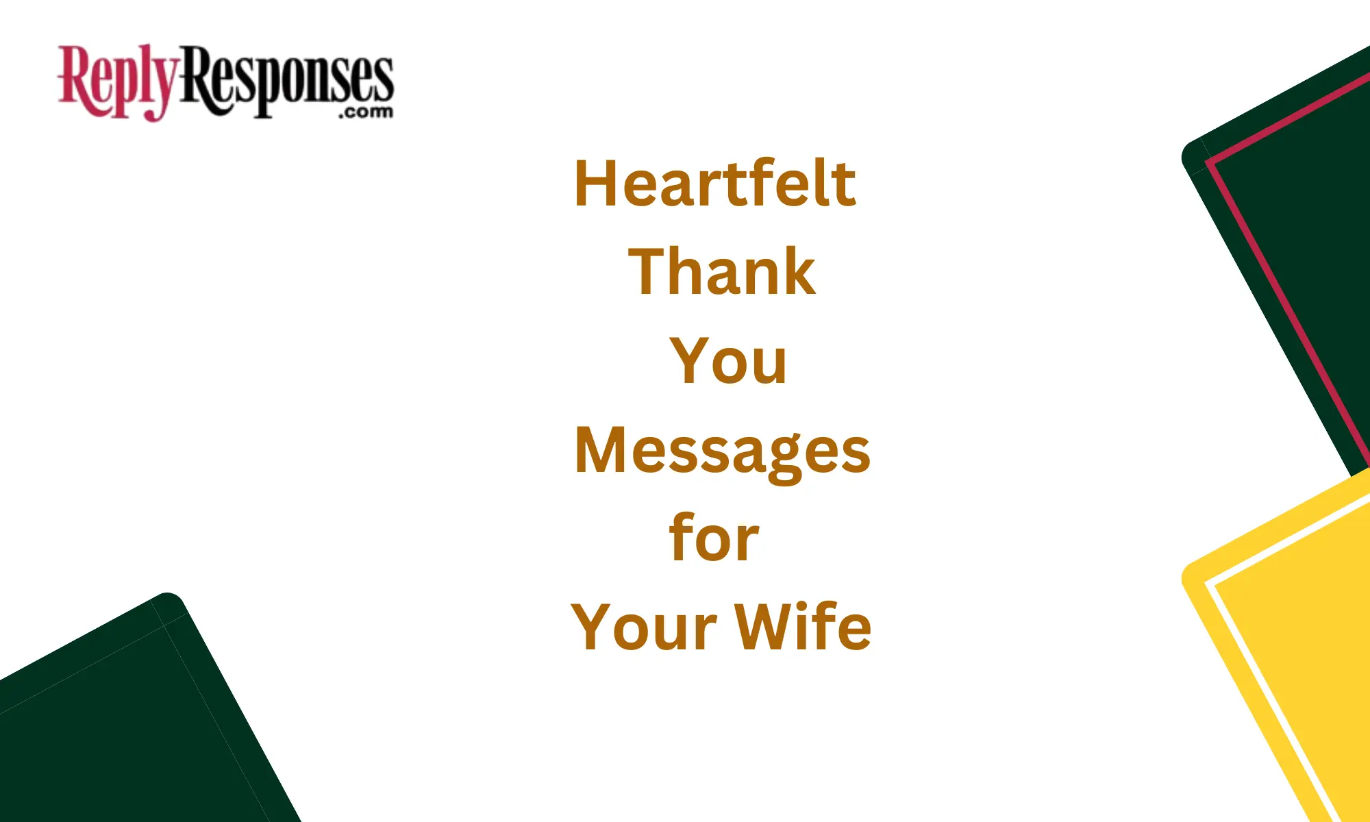 Heartfelt Thank You Messages for Your Wife