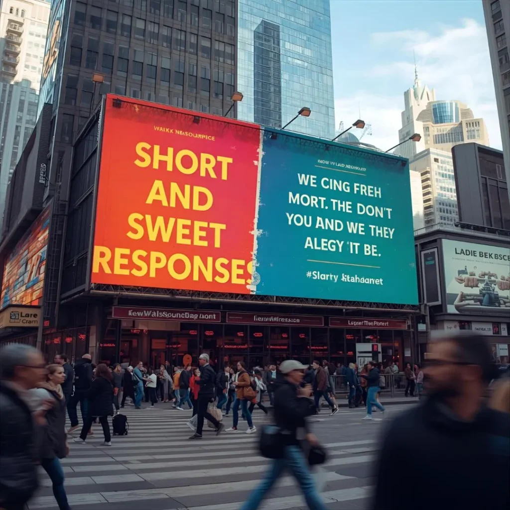 Short and Sweet Responses