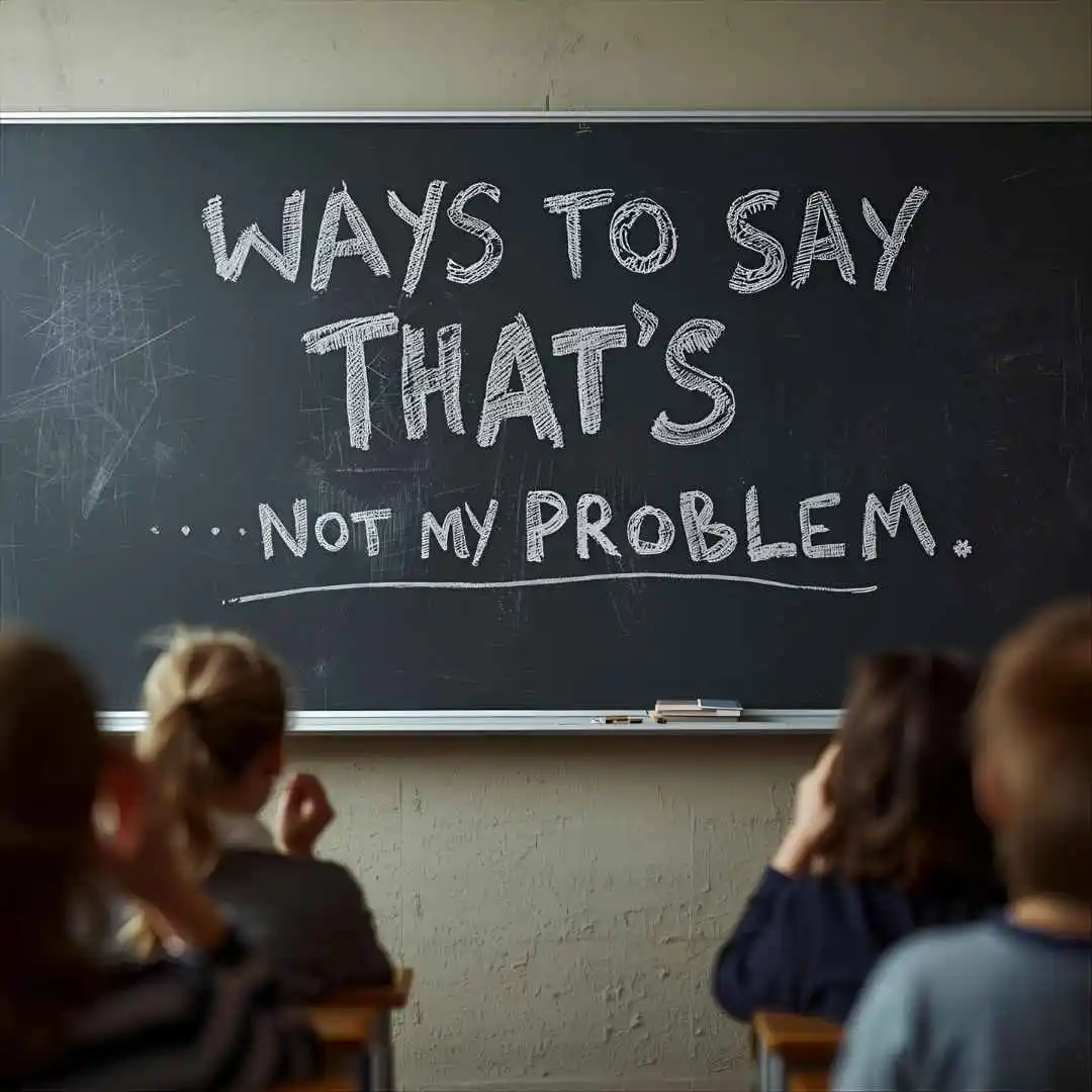 Ways To Say Thats Not My Problem