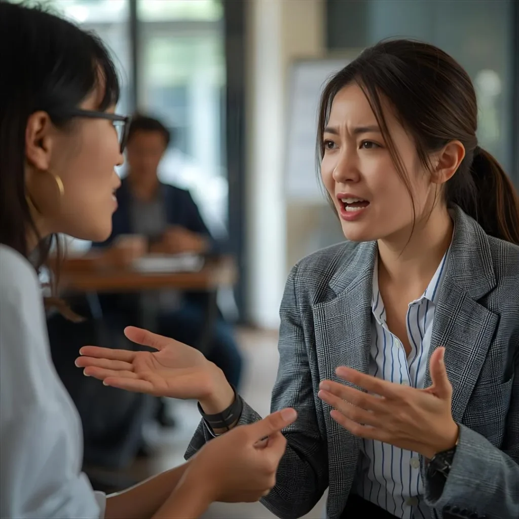Calm responses to diffuse hostility