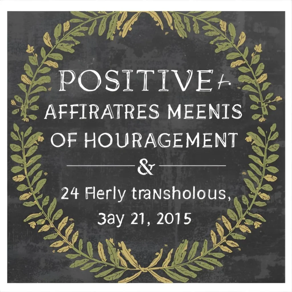 Positive Affirmations & Encouragement