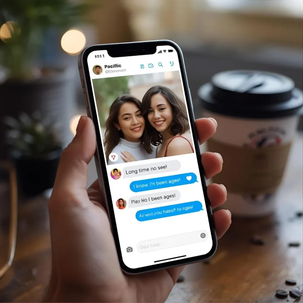 Text / chat responses to “long time no see” online