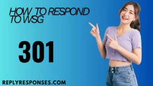 How to Respond to WSG