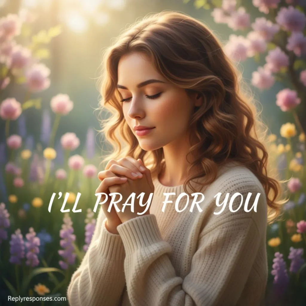 Simple “I’ll pray for you” style responses