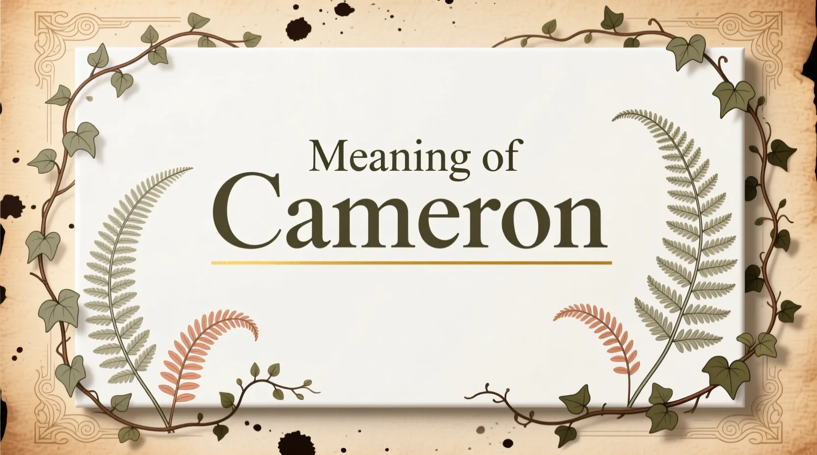 What Does Cameron Mean