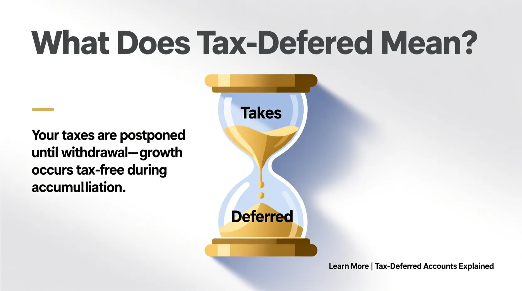 What Does Tax Deferred Mean