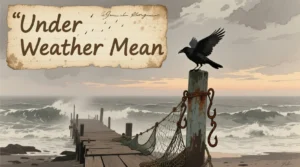 What Does Under the Weather Mean