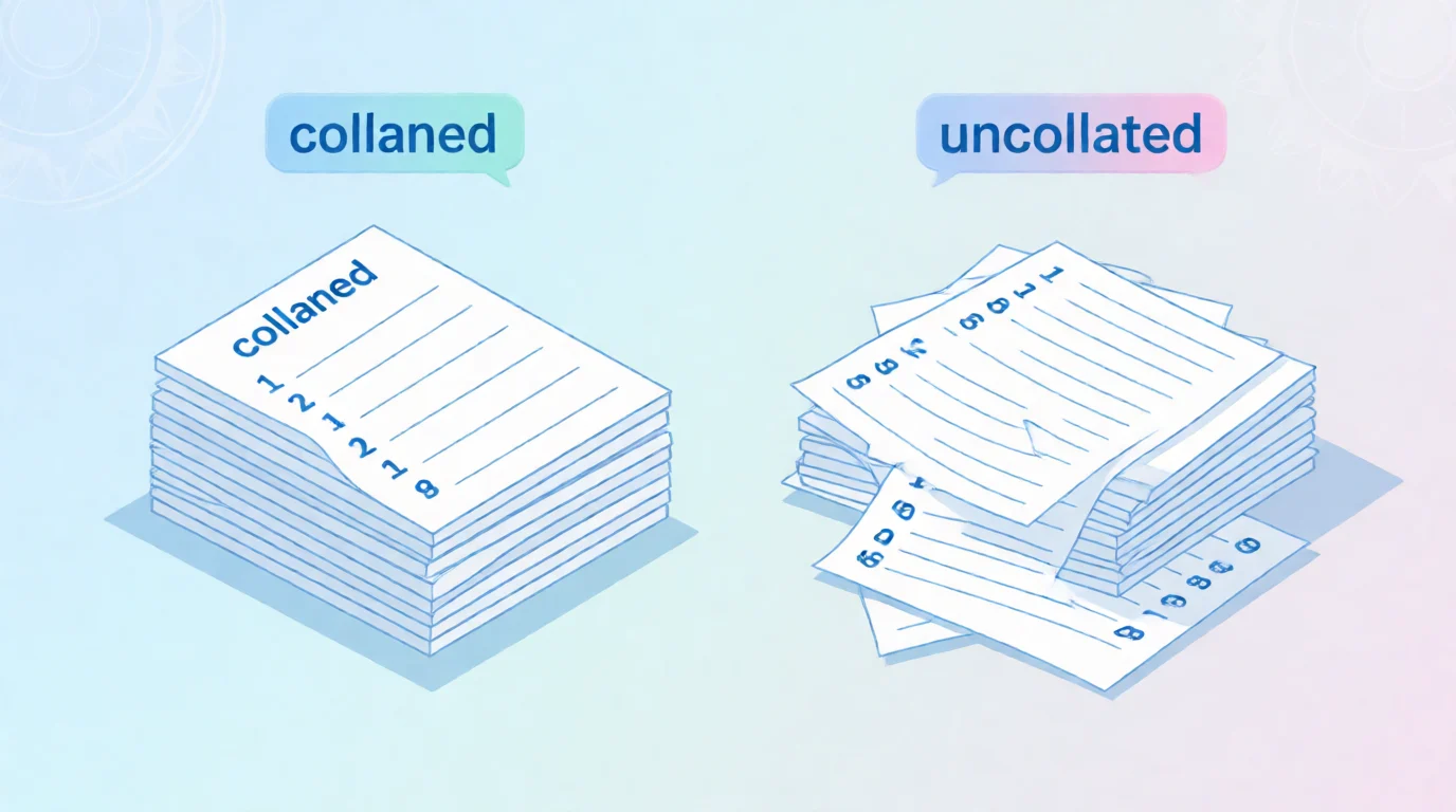What Does Collate Mean When Printing?