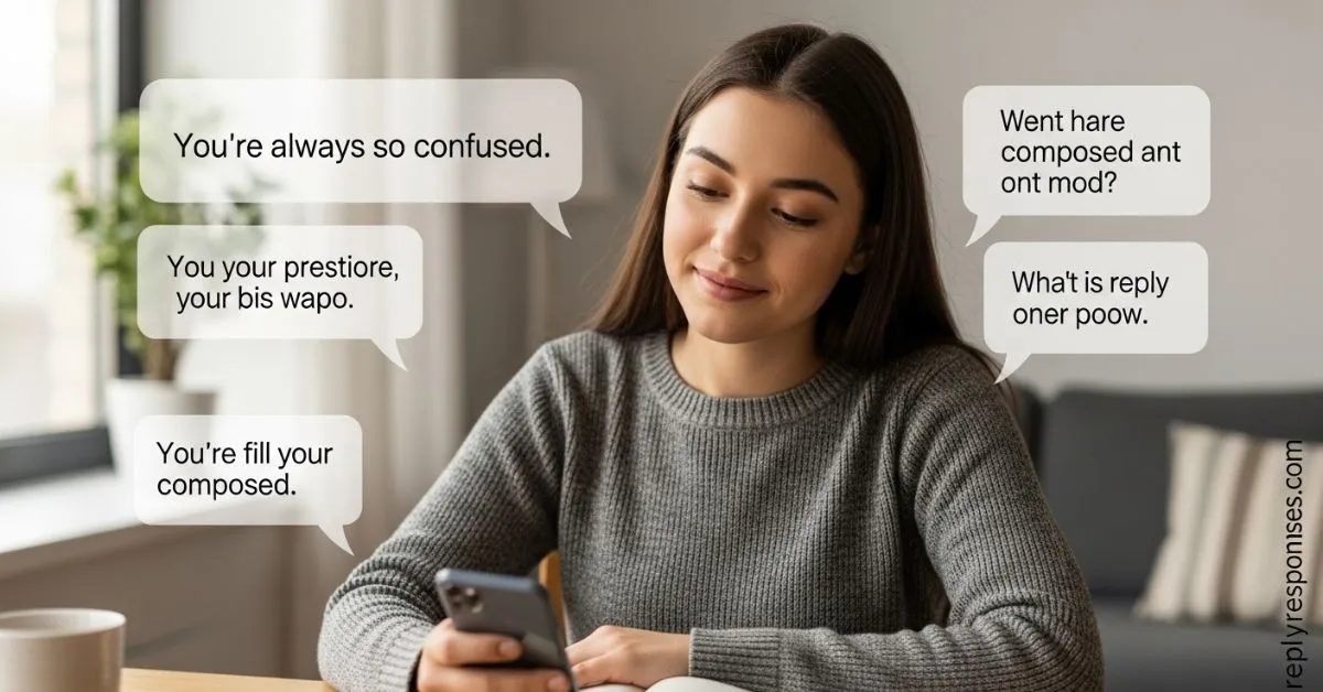 How to Respond to Youre Always So Confused