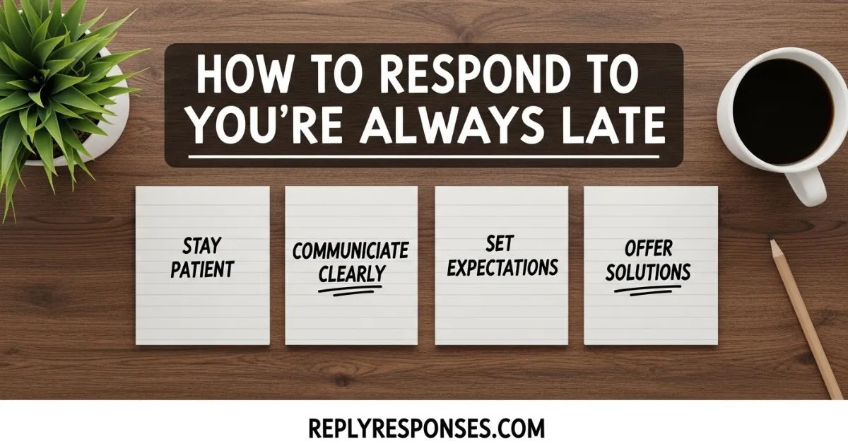 How to Respond to Youre Always Late